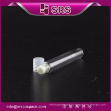 wholesale high quality cosmetic packaging 10ml clear roller bottle and ball glass bottle